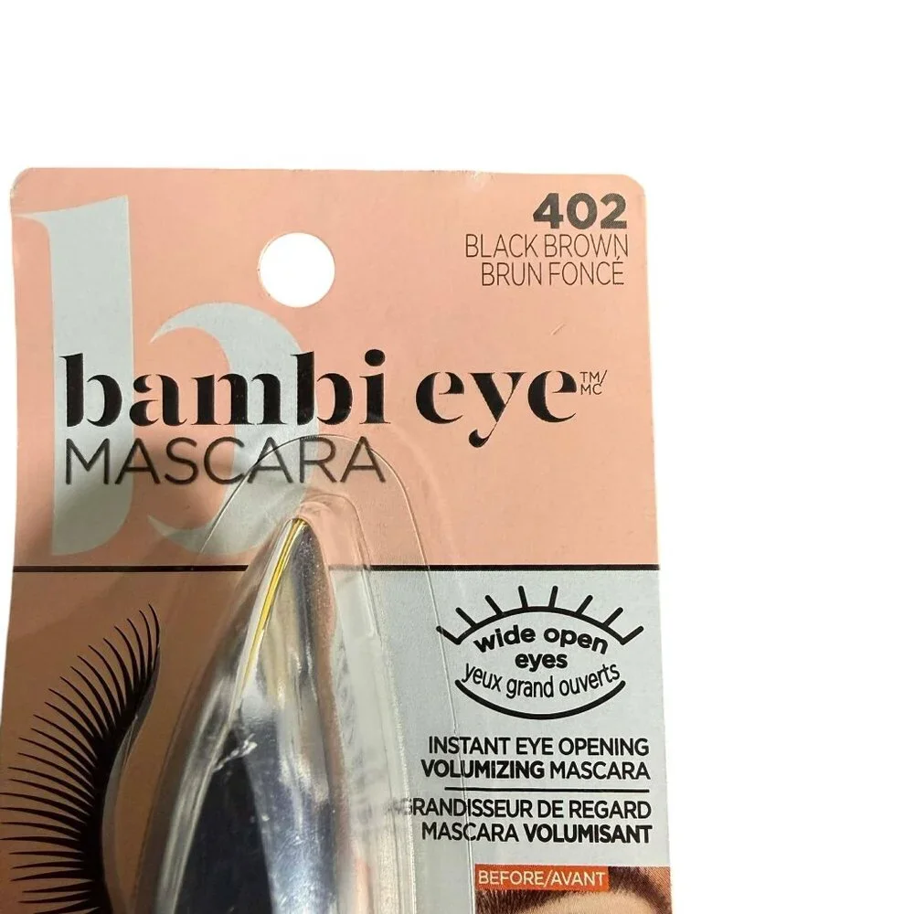 L'Oreal Paris Bambi Eye Washable Mascara Intense Lasting Volume Black Brown